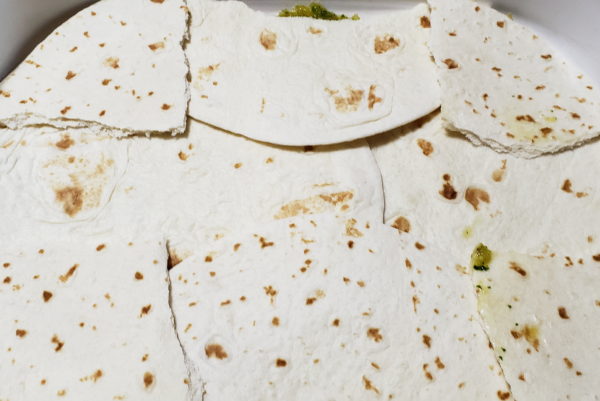 View of tortilla layer