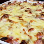 Picture of baked Cheese Potatoes with Ham