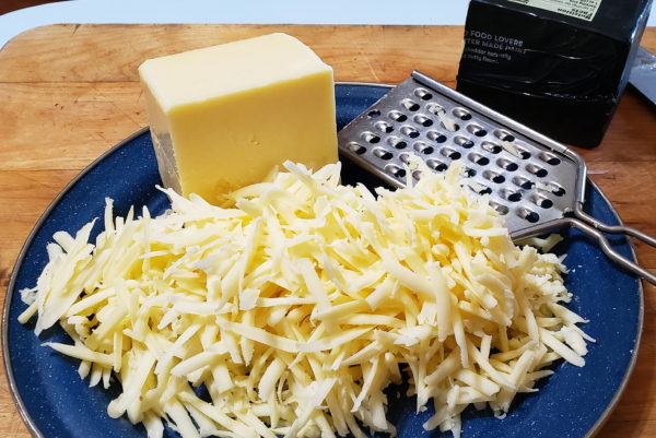 Picture of grated Sharp Cheddar Cheese