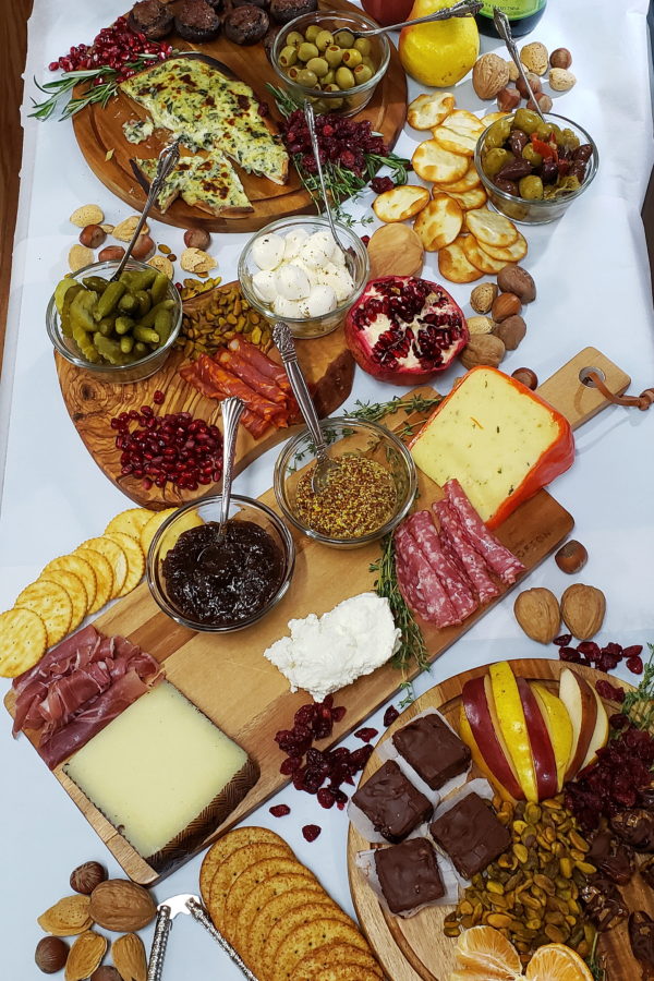 Picture of entire Charcuterie appetizer bar
