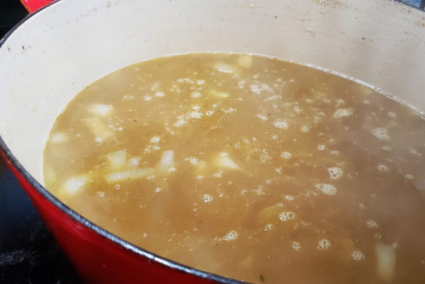 Picture of bone broth in rice