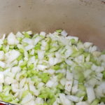 Veggies sauteing