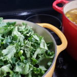 Trimmed fresh Kale