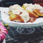 Displayed Cinnamon Rolls, ready to serve